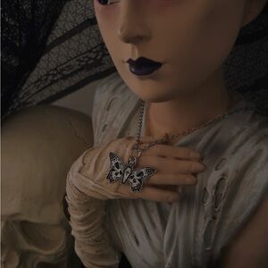 Silver Butterfly Pendant Necklace